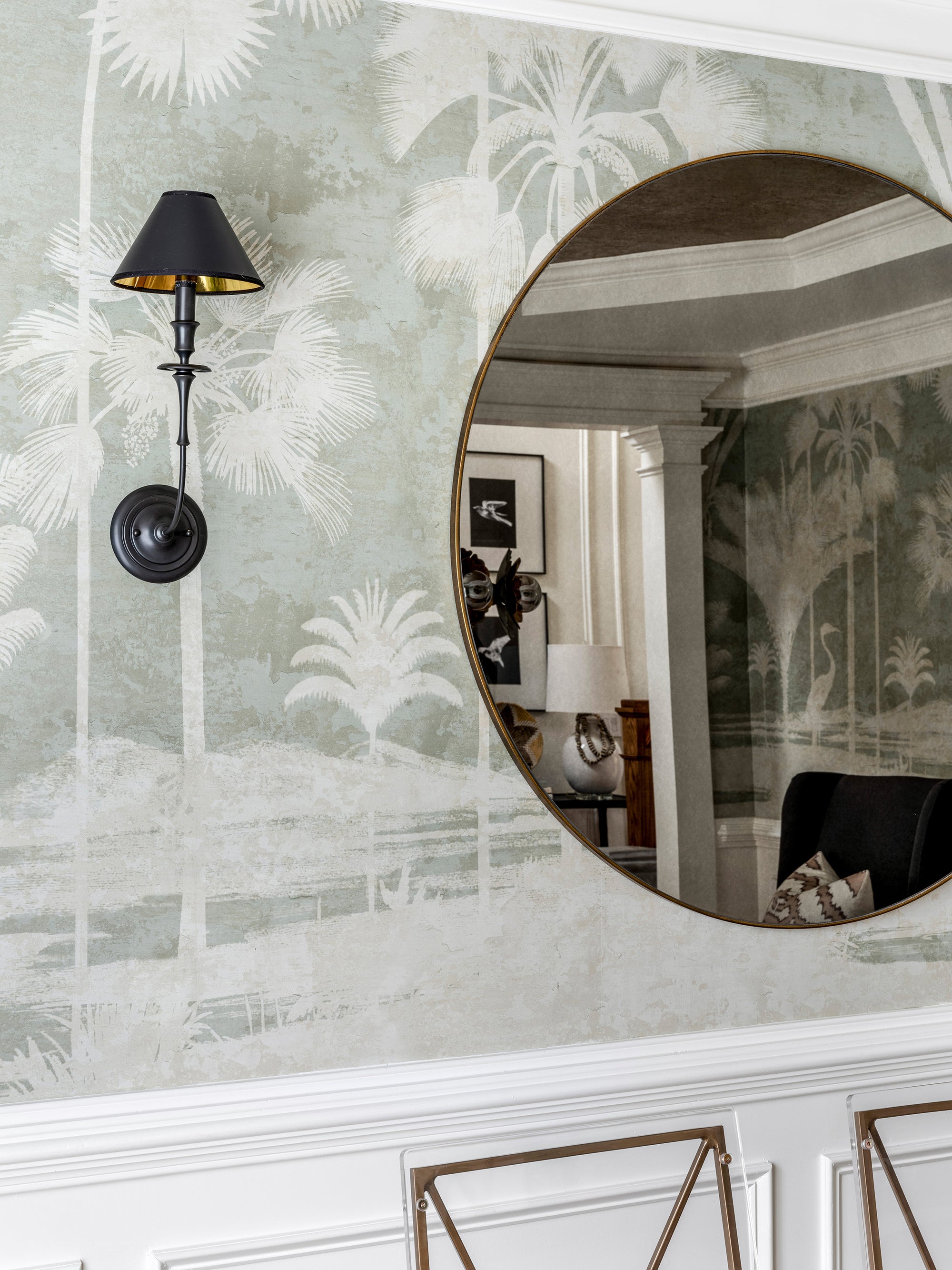 Vedoror Vintage Industrial Brass Fabric Wall Lamp - Lamp Copper