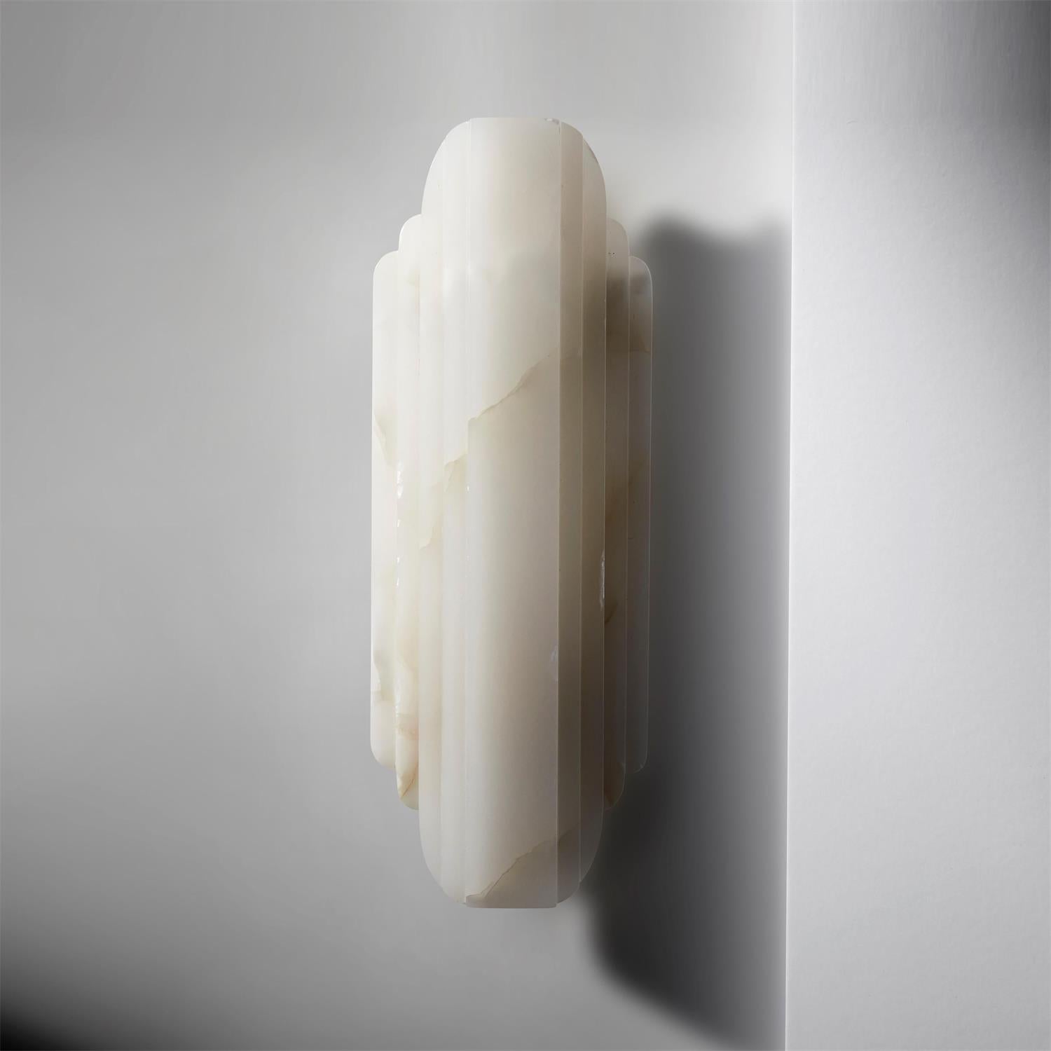 Eurcara Modern Minimalist Natural Marble Wall Lamp - Lamp Copper
