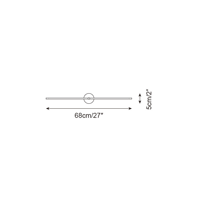 Wall Lamp Minimalist Linear Rod Double End Accent Modern Style - Letslighting