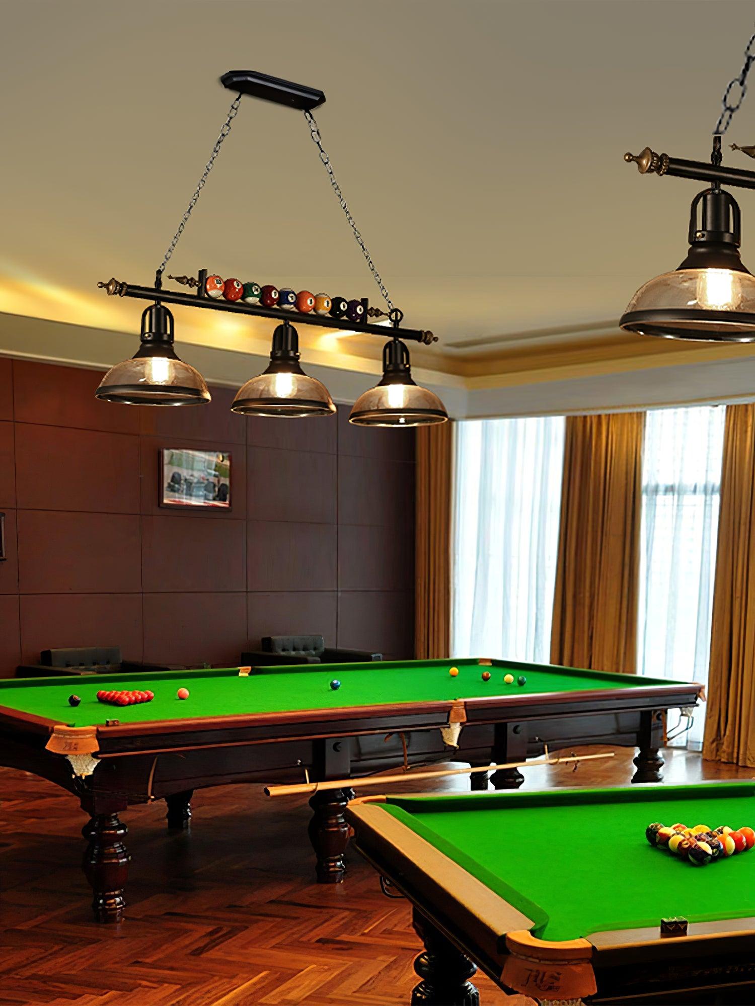 Lustra Chandelier Billiard Ball Black Glass Modern - Letslighting