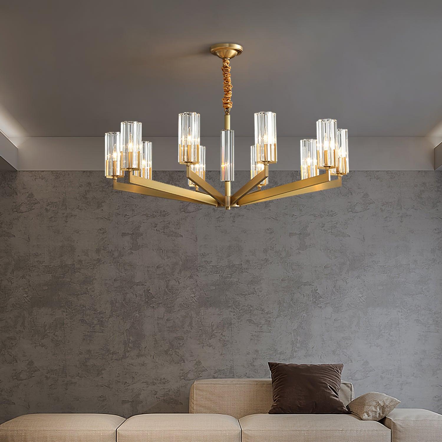 Kayla Brass Chandelier - Blowlighting