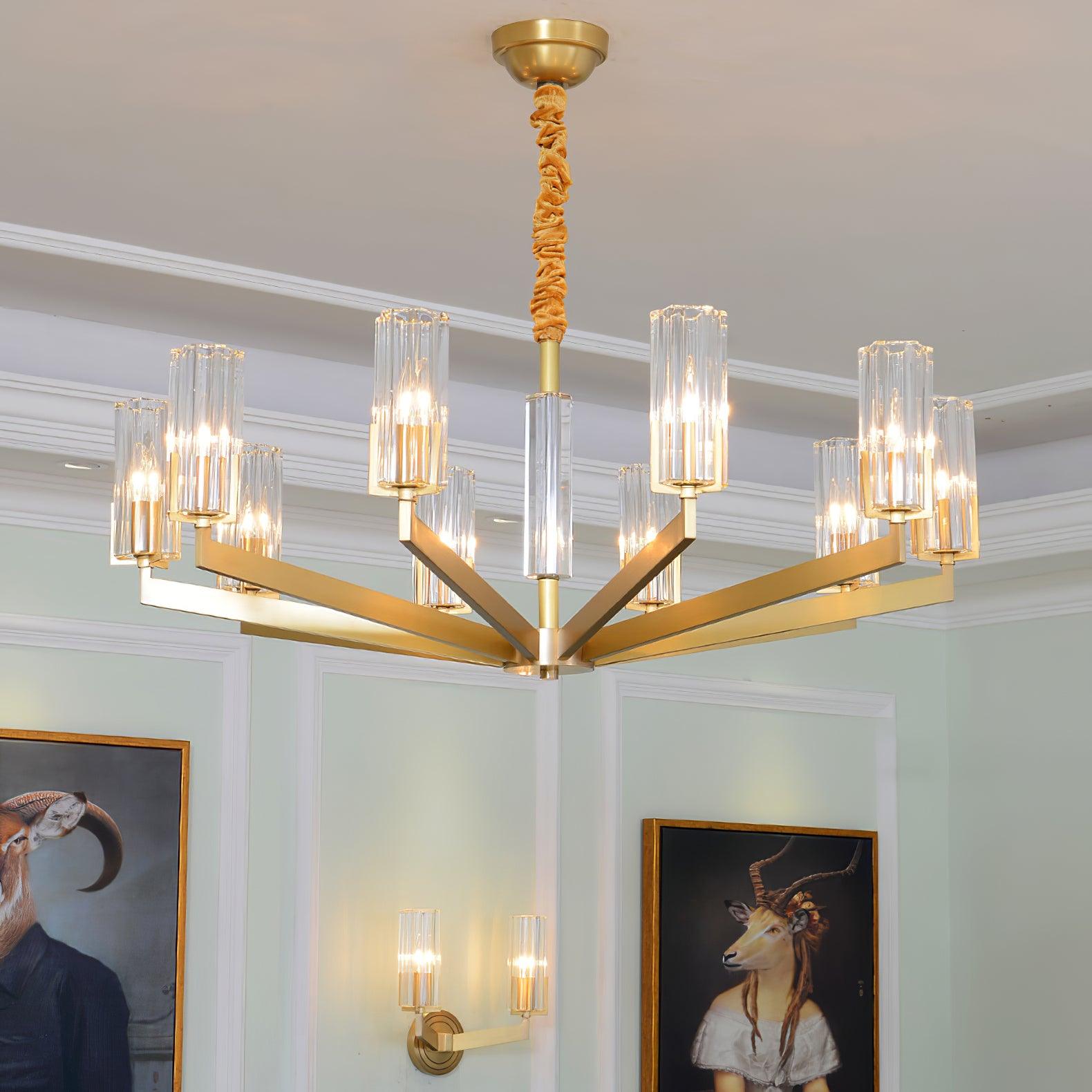 Kayla Brass Chandelier - Blowlighting