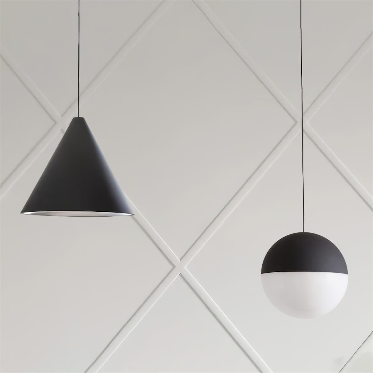 Pendant Light Black Cone Shade Industrial - Letslighting