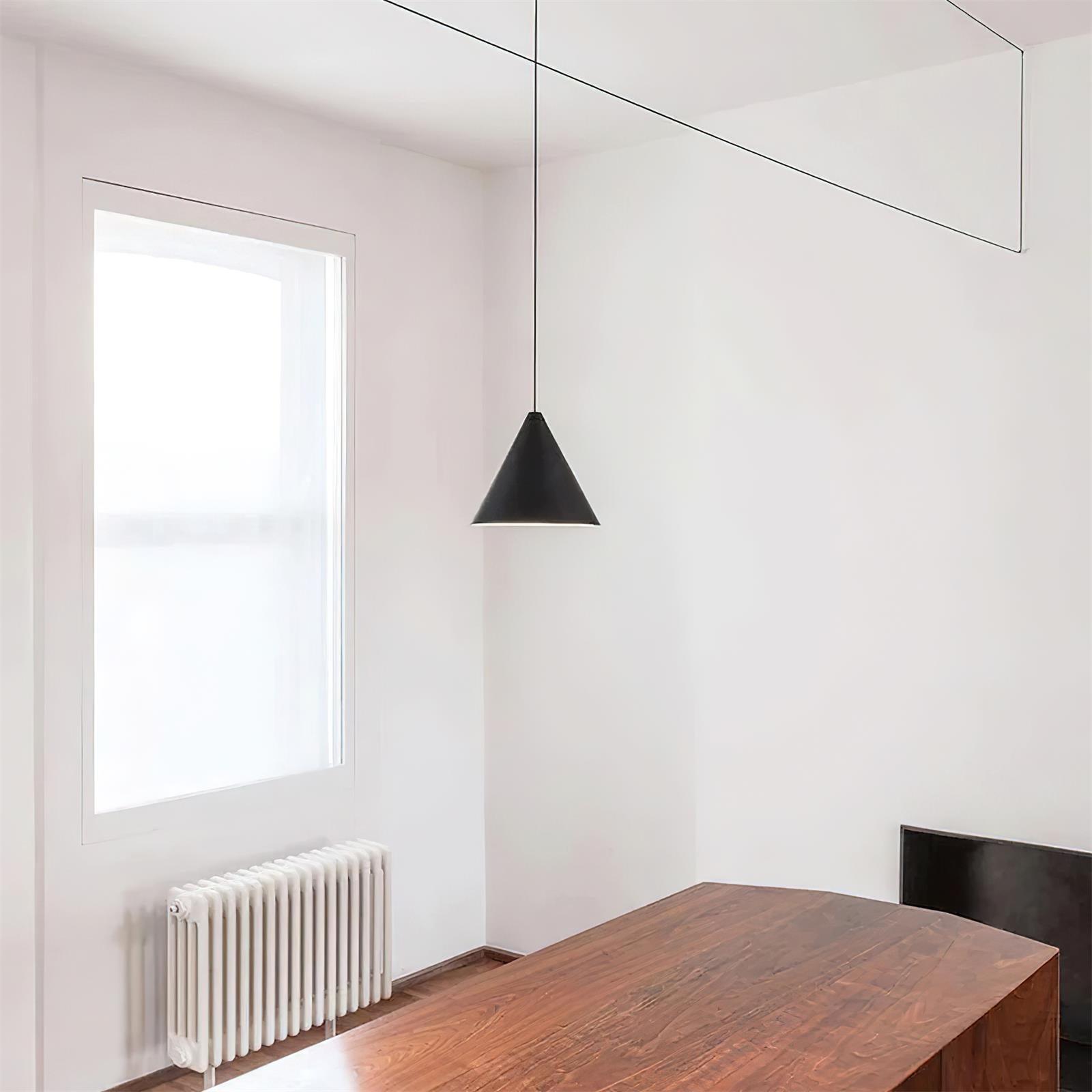 Pendant Light Black Cone Shade Industrial - Letslighting