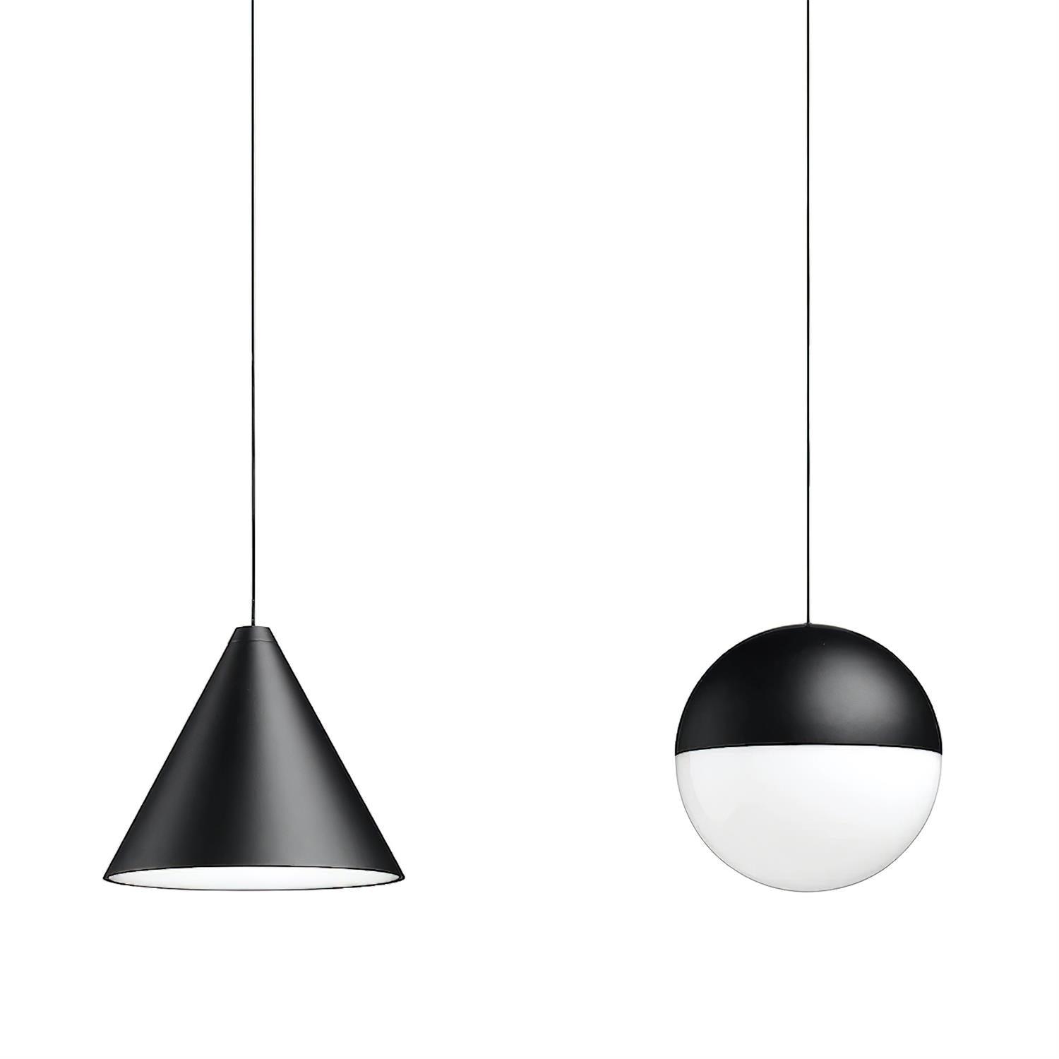 Pendant Light Black Cone Shade Industrial - Letslighting