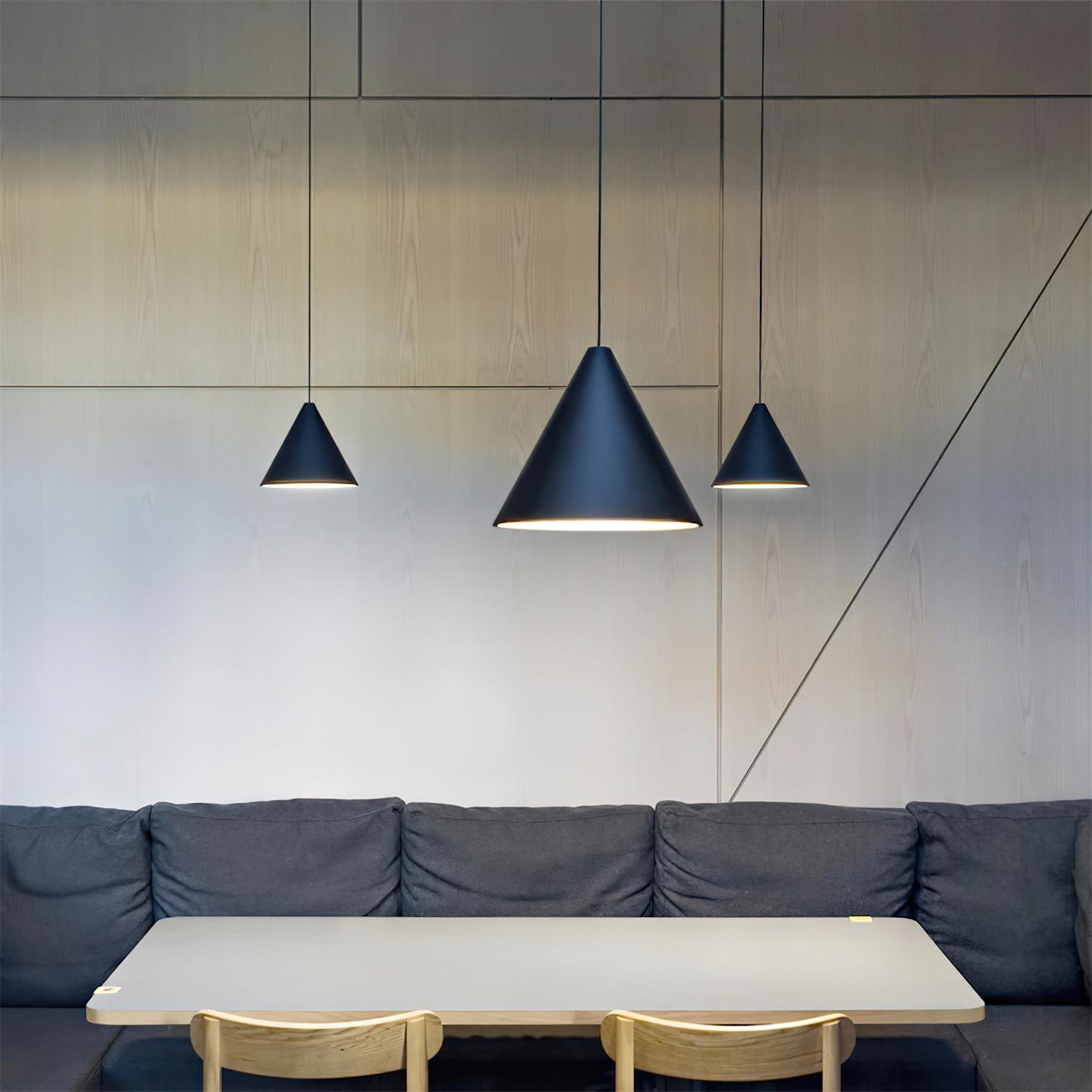 Pendant Light Black Cone Shade Industrial - Letslighting