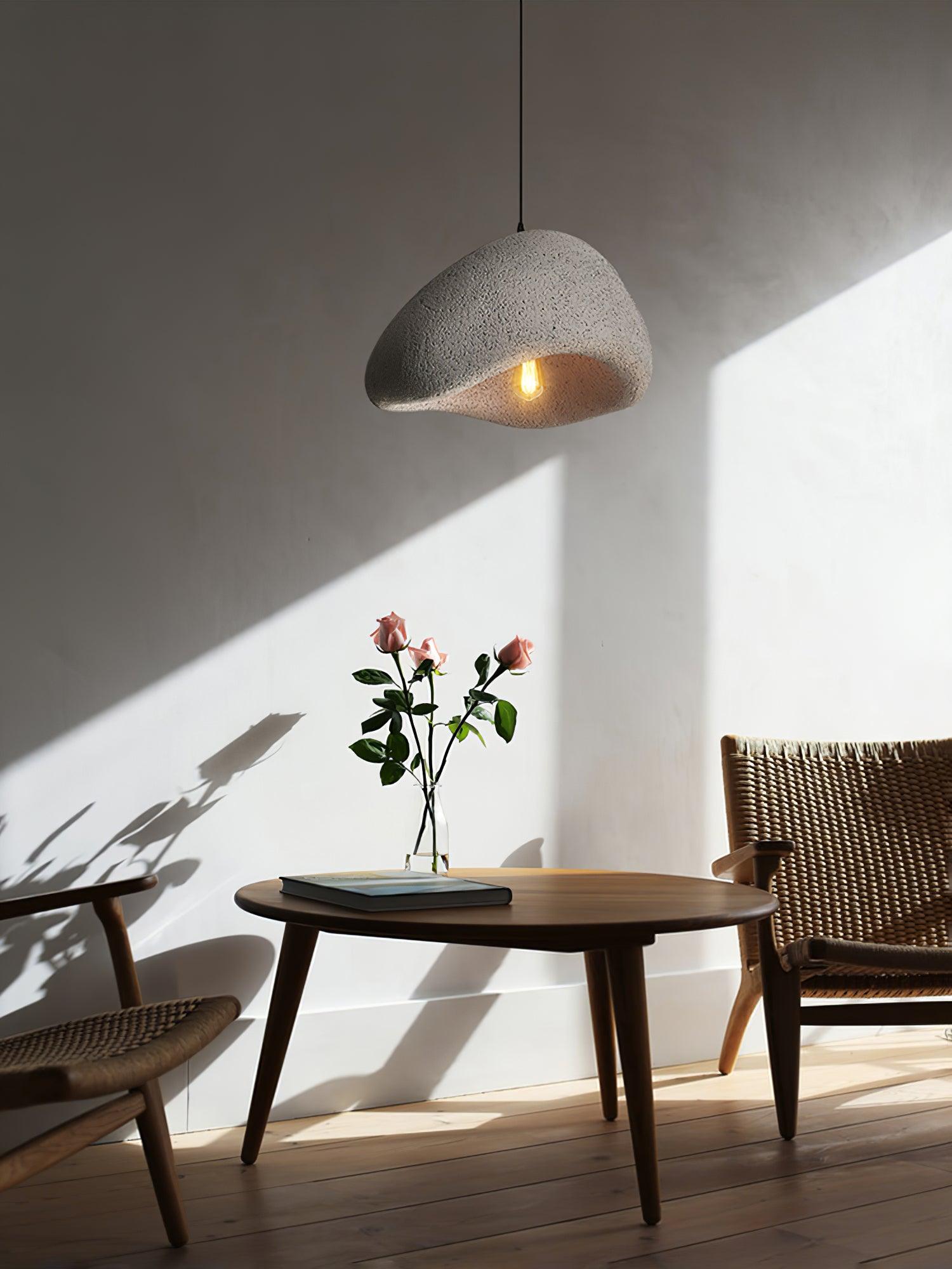 Pendant Lamp Organic Curved Shade Soft Texture Modern Artistic - Letslighting