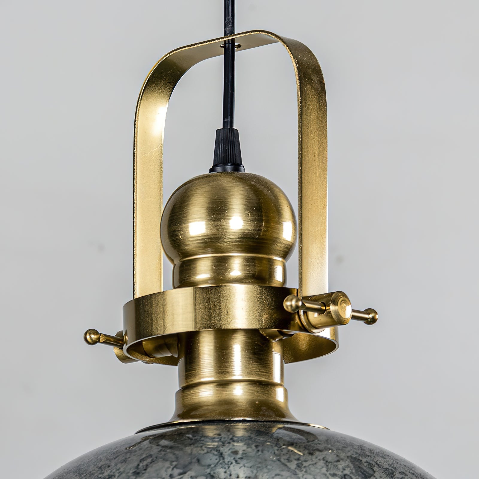 Ilvenel Vintage Industrial Wooden Glass Pendant Lamp - Lamp Copper