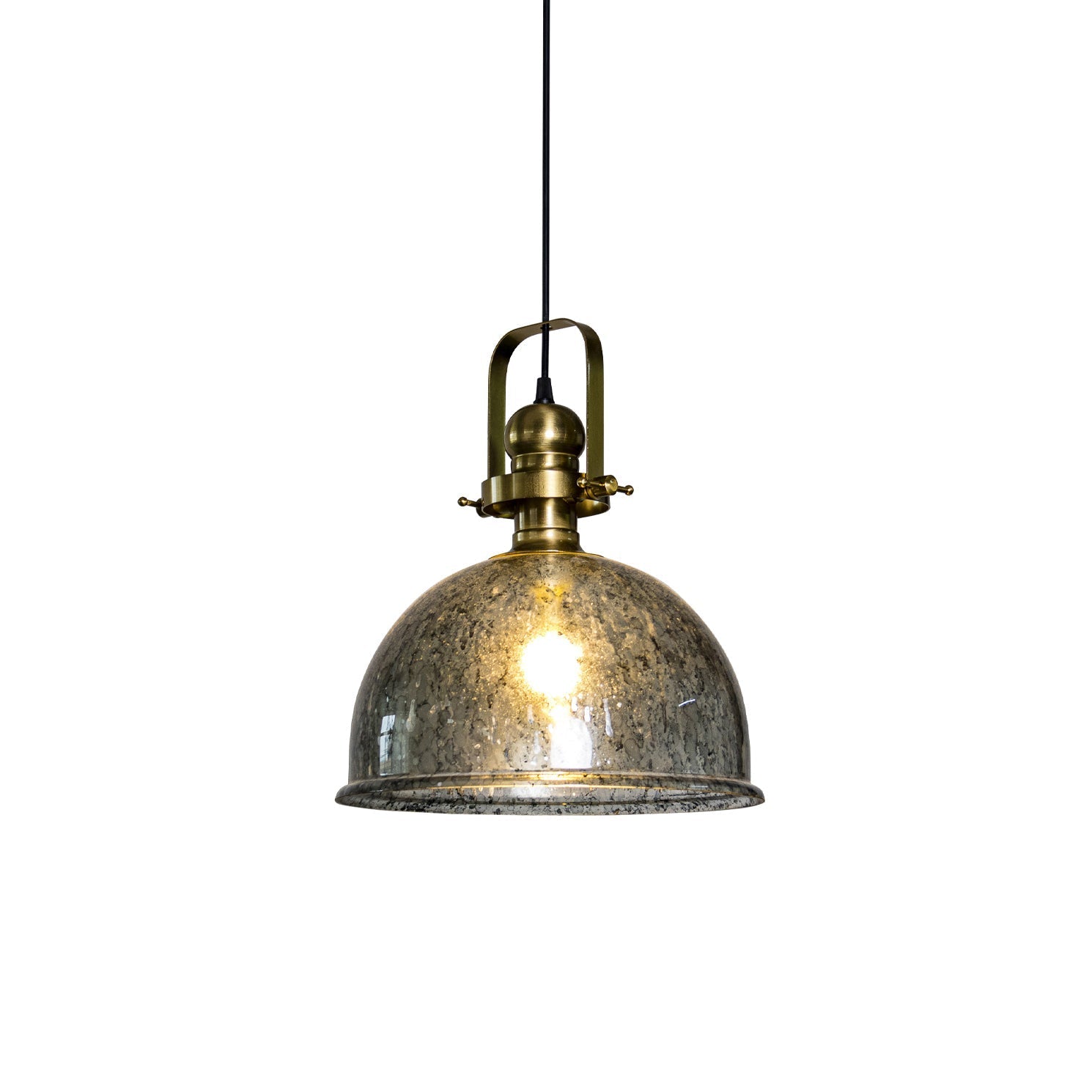 Ilvenel Vintage Industrial Wooden Glass Pendant Lamp - Lamp Copper