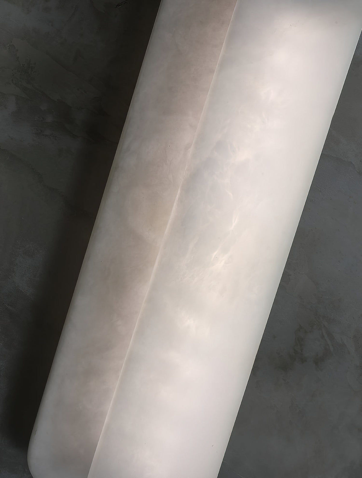 Cenore Modern Minimalist White Alabaster Wall Lamp - Lamp Copper