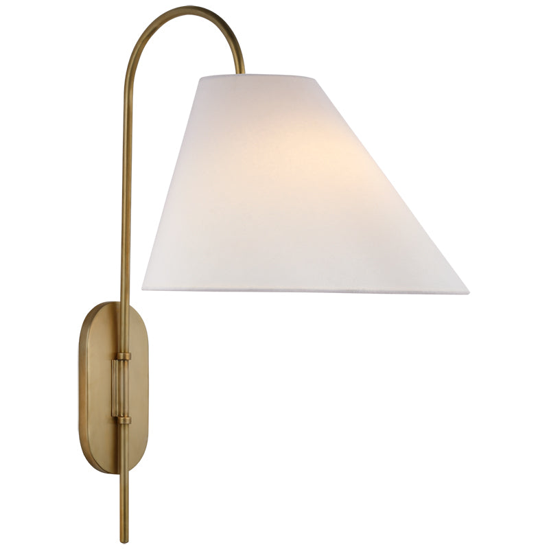 Nyphaiel Modern Minimalist Brass Fabric Wall Lamp - Lamp Copper