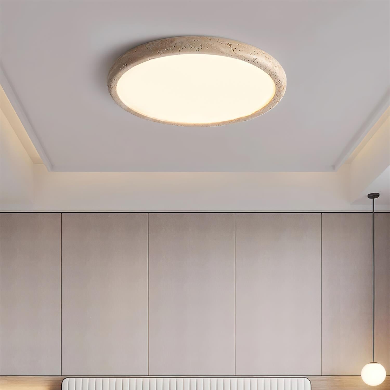 Lunaro Travertine Ceiling Light - Letslighting
