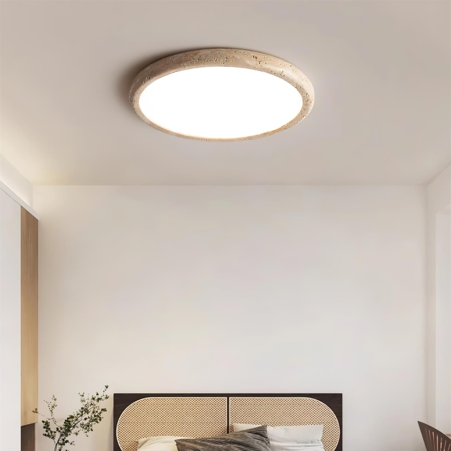 Lunaro Travertine Ceiling Light - Letslighting