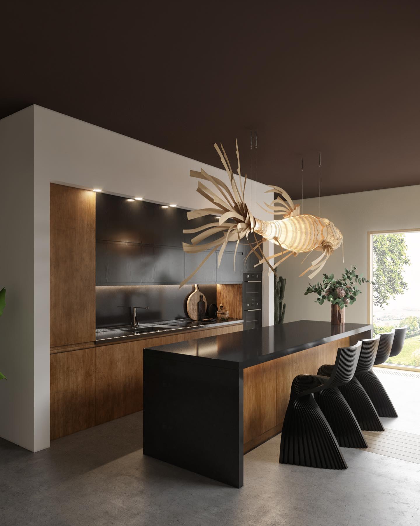 Koi Chandelier - Blowlighting