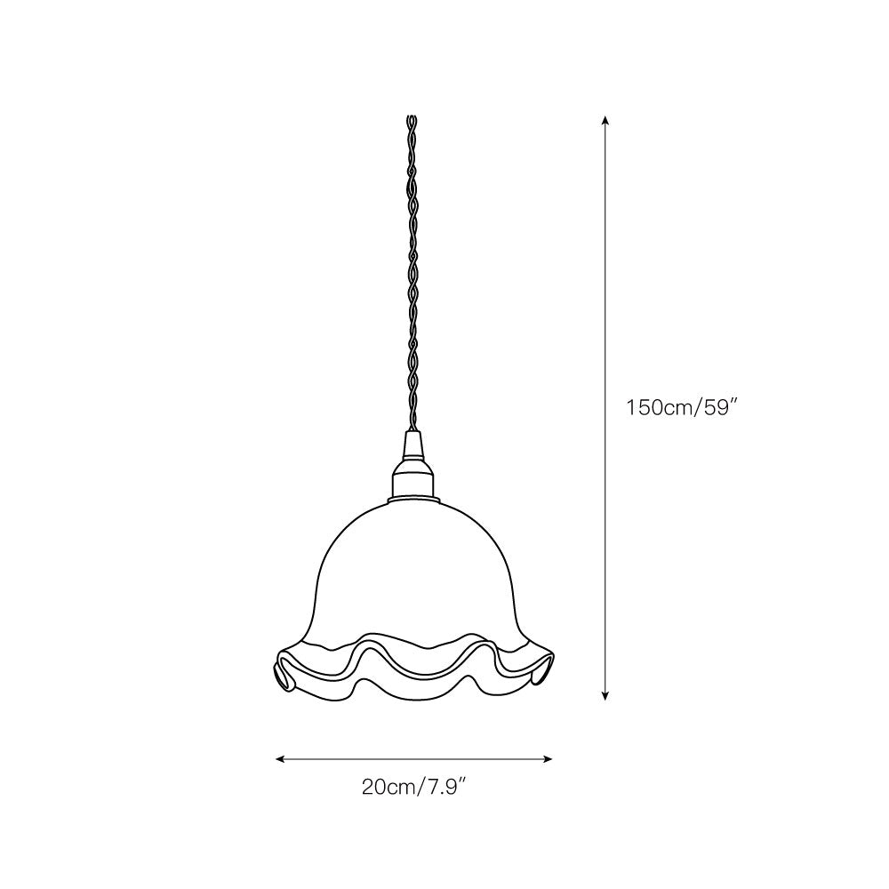 Allirora Premium Elegance Brass Glass Pendant Lamp - Lamp Copper