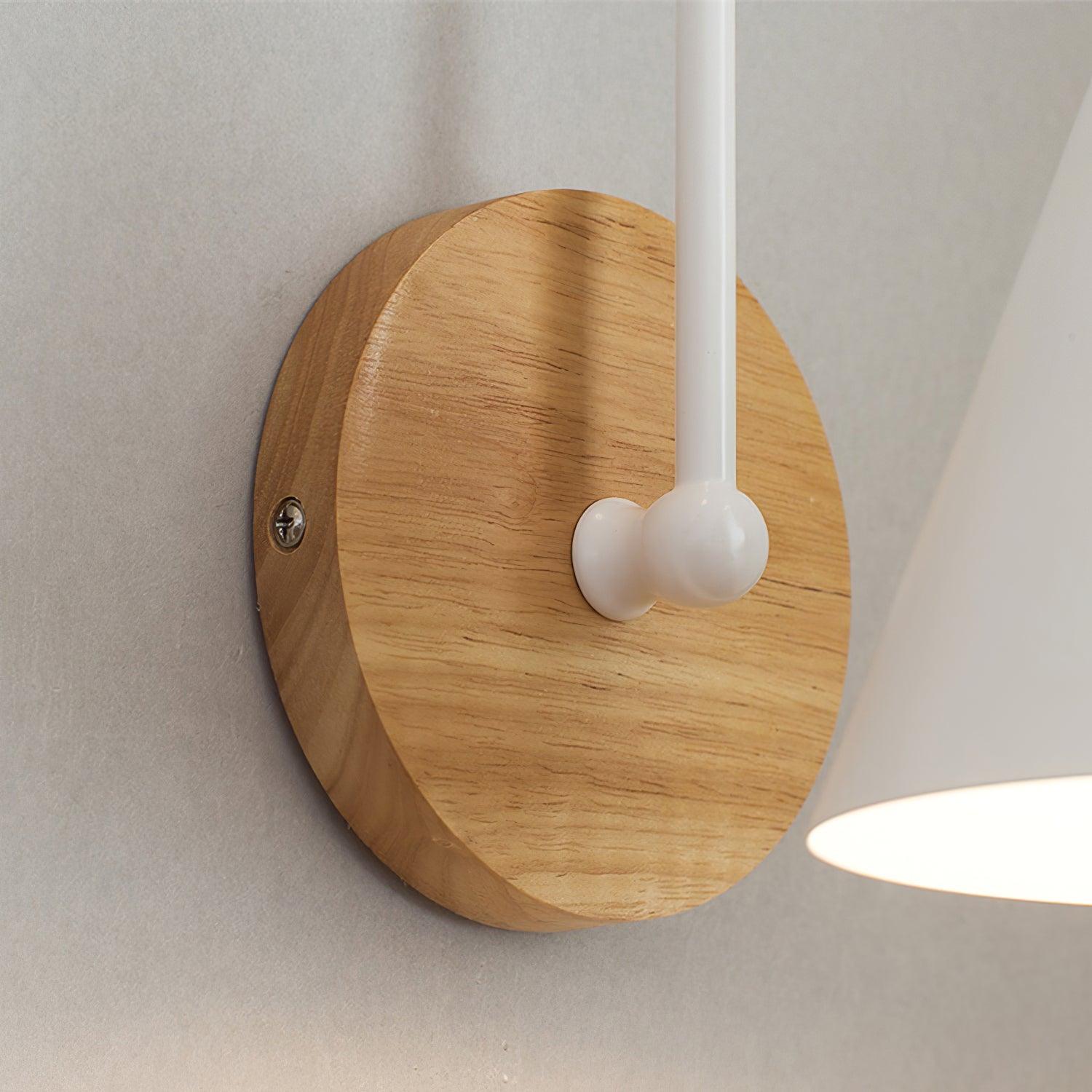 Muto Lampada da Parete in Legno Nordic