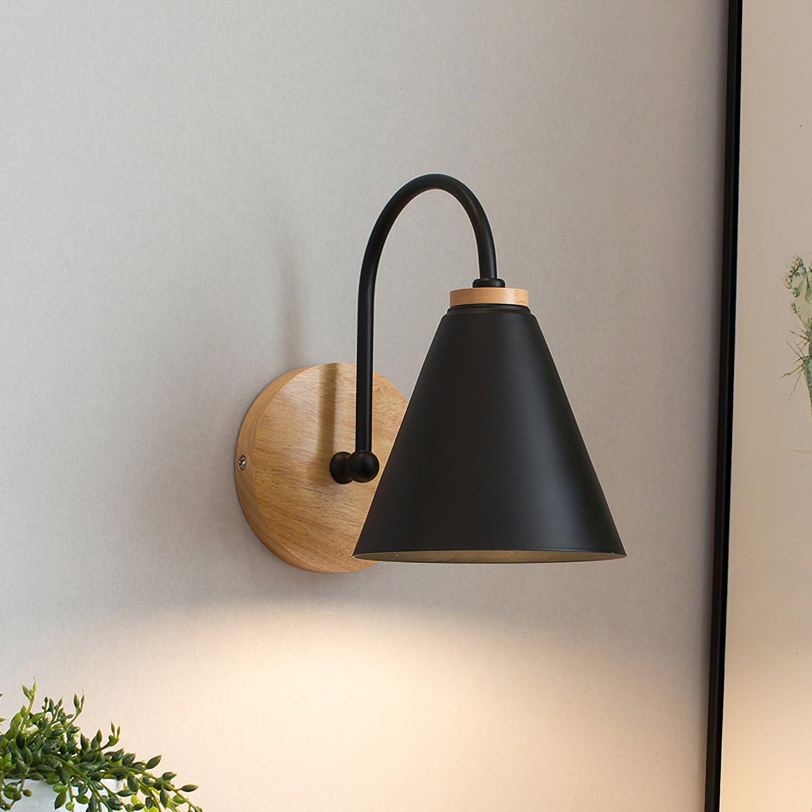 Muto Lampada da Parete in Legno Nordic