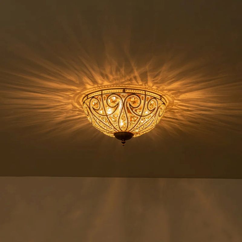 Kristy Retro LED Plafoniere Metallo/Vetro Soggiorno/Camera da letto