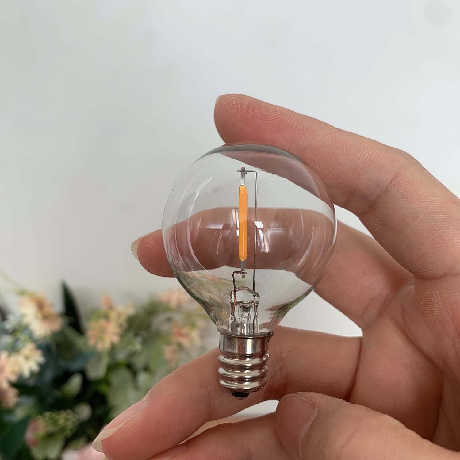 Ivinan Glass LED Light Bulb E12 or E14 4W Accessories - Lamp Copper