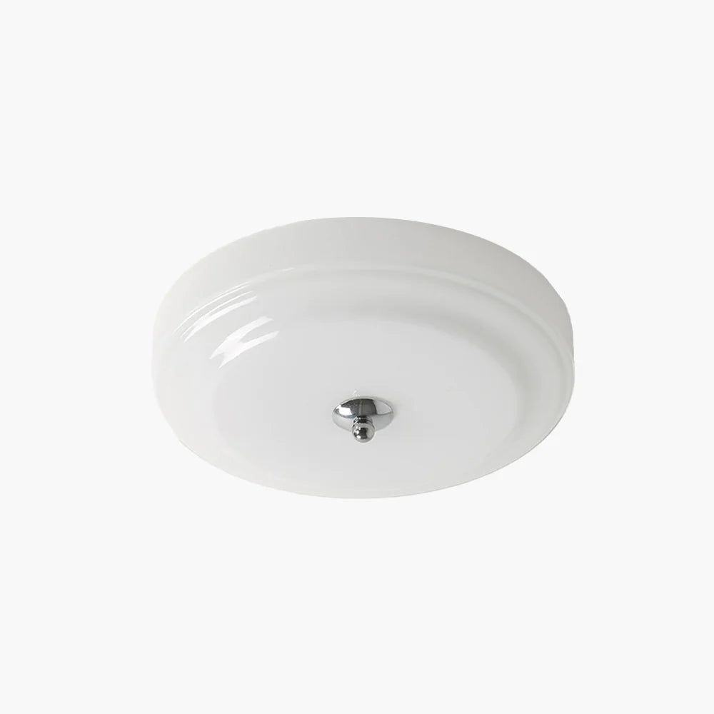 Valentina Design Circolare Metallo Vetro Plafoniera Camera da Letto Soggiorno