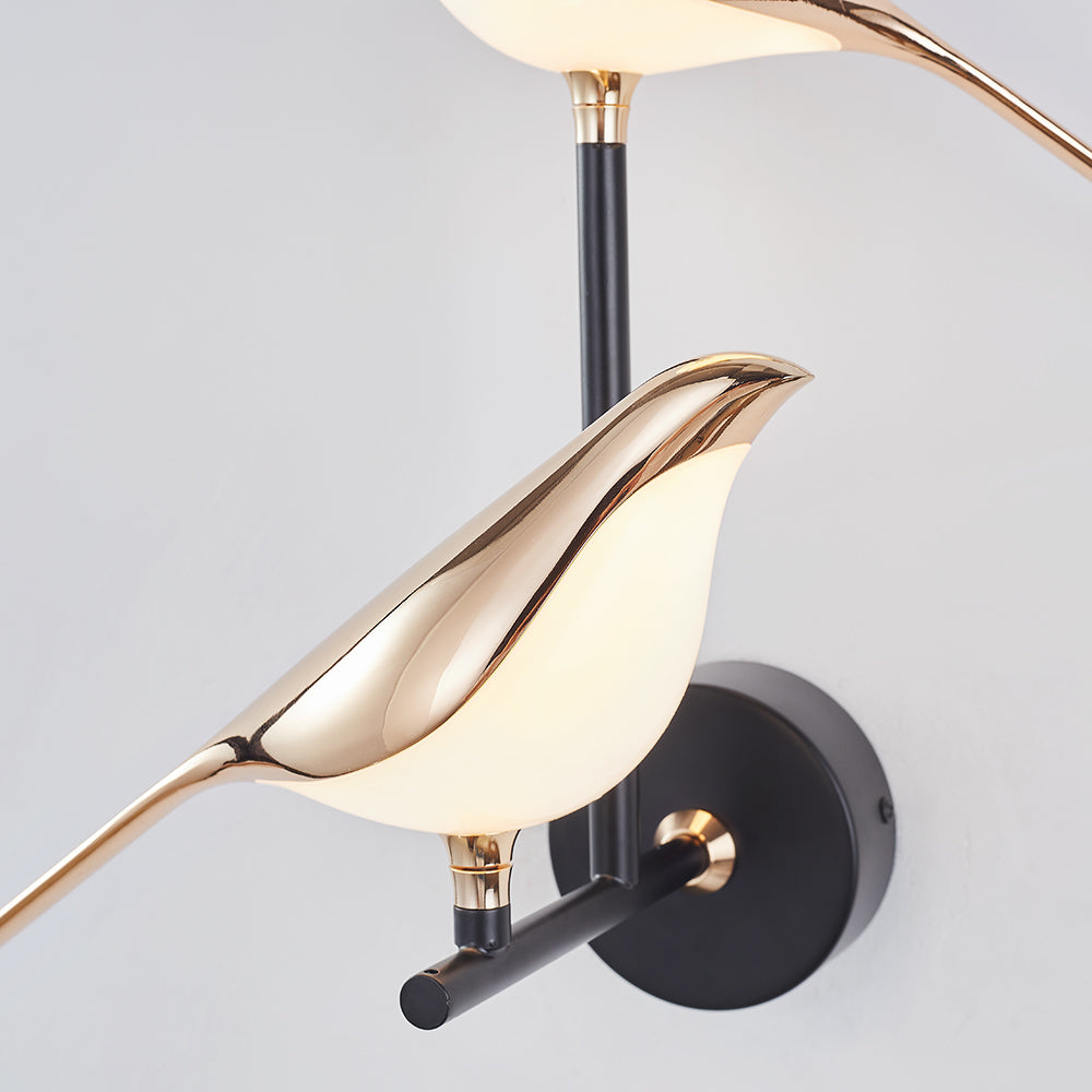 Arisha Design LED Applique Speciale Metallo Acrilico Oro Uccello Soggiorno/Camera da Letto/Ristorante/Studio