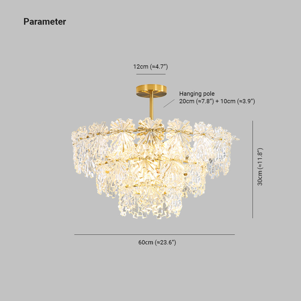 Marilyn Moderno LED Lampade a Sospensione Metallo/Vetro Oro Elegante Trasparente Cristalli di Ghiaccio Soggiorno/Camera da Letto