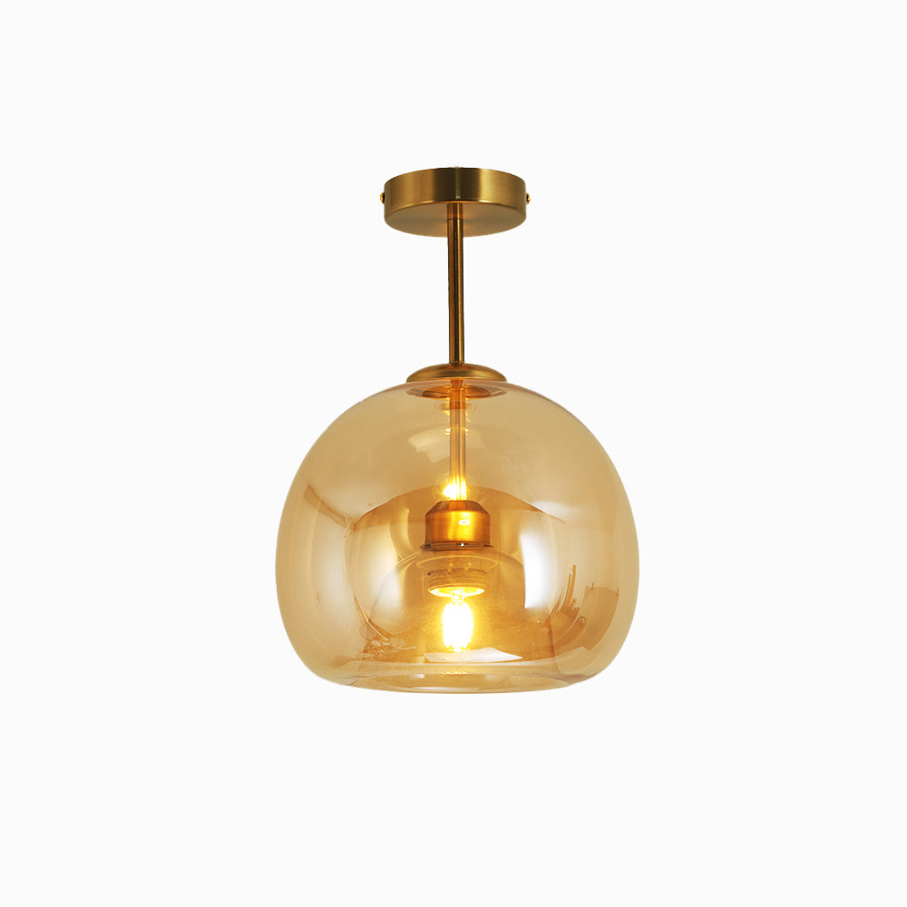 Sanna Moderno LED Lampade a Sospensione Cupola Vetro Oro/Nero Trasparente Soggiorno/Camera da Letto/Corridoio