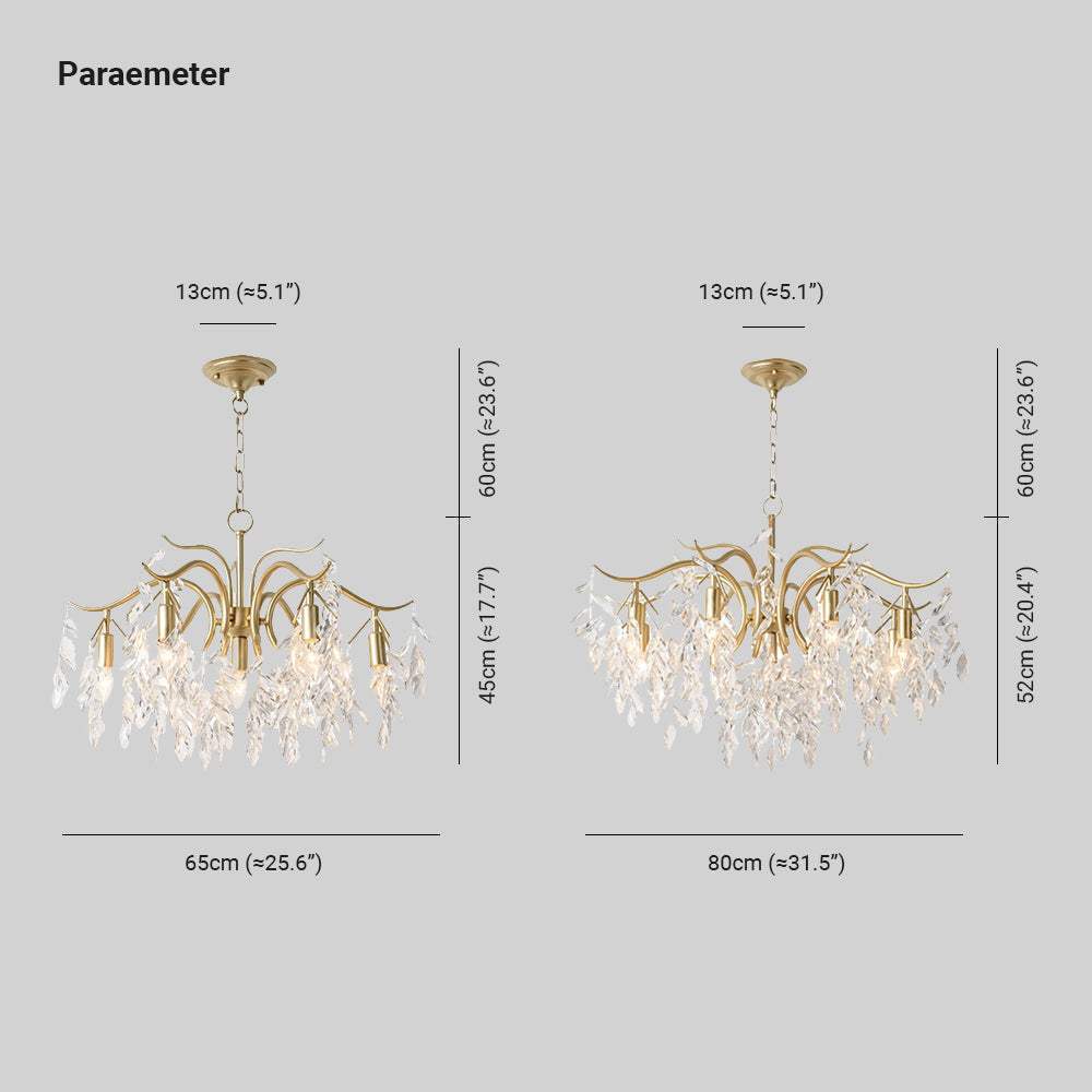 Marilyn Elegante LED Fiore Lampada a Sospensione Cristallo/Metallo Nero/Oro Moderno Lusso Soggiorno