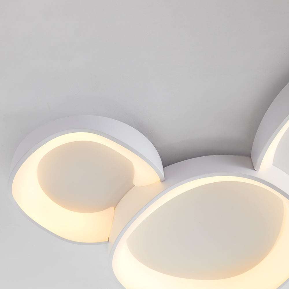Arisha Moderna LED Irregolare Plafoniera Bianca Onda