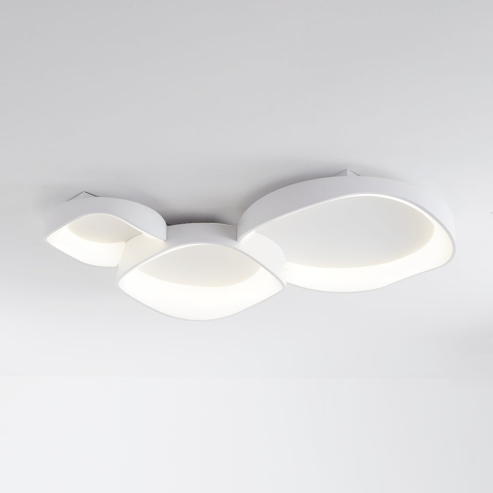 Arisha Moderna LED Irregolare Plafoniera Bianca Onda