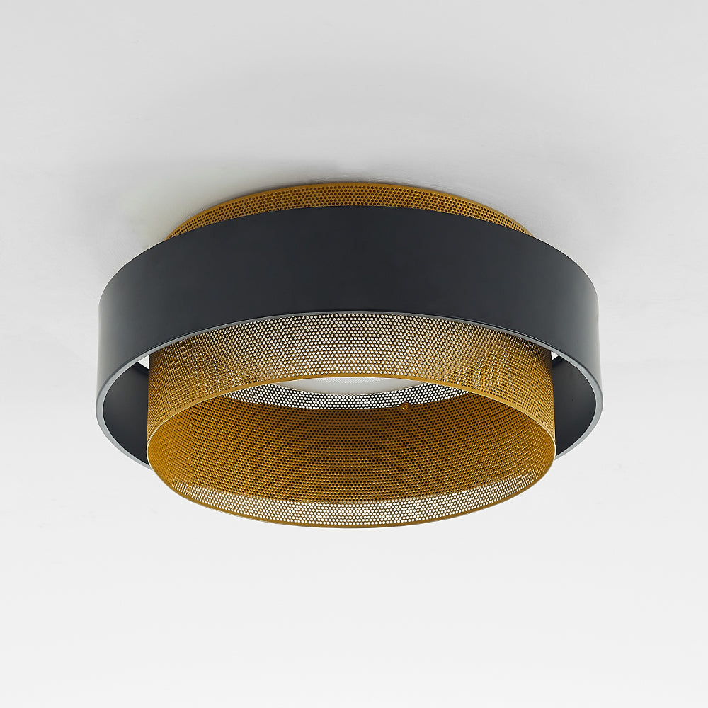 Arisha Moderno Anello Metallo/Acrilico Plafoniere Bianco/Nero Soggiorno