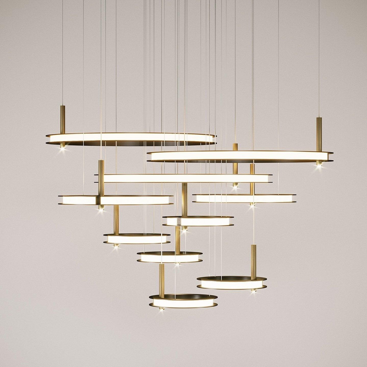 Aurora Chandelier Ring Layered Minimalist - Blowlighting