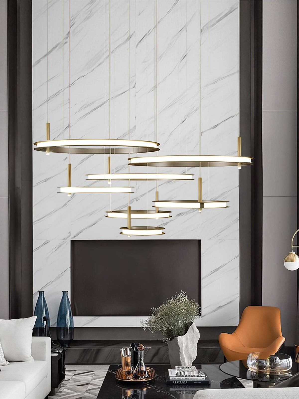 Aurora Chandelier Ring Layered Minimalist - Blowlighting