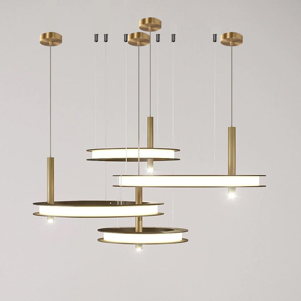 Aurora Chandelier Ring Layered Minimalist - Blowlighting