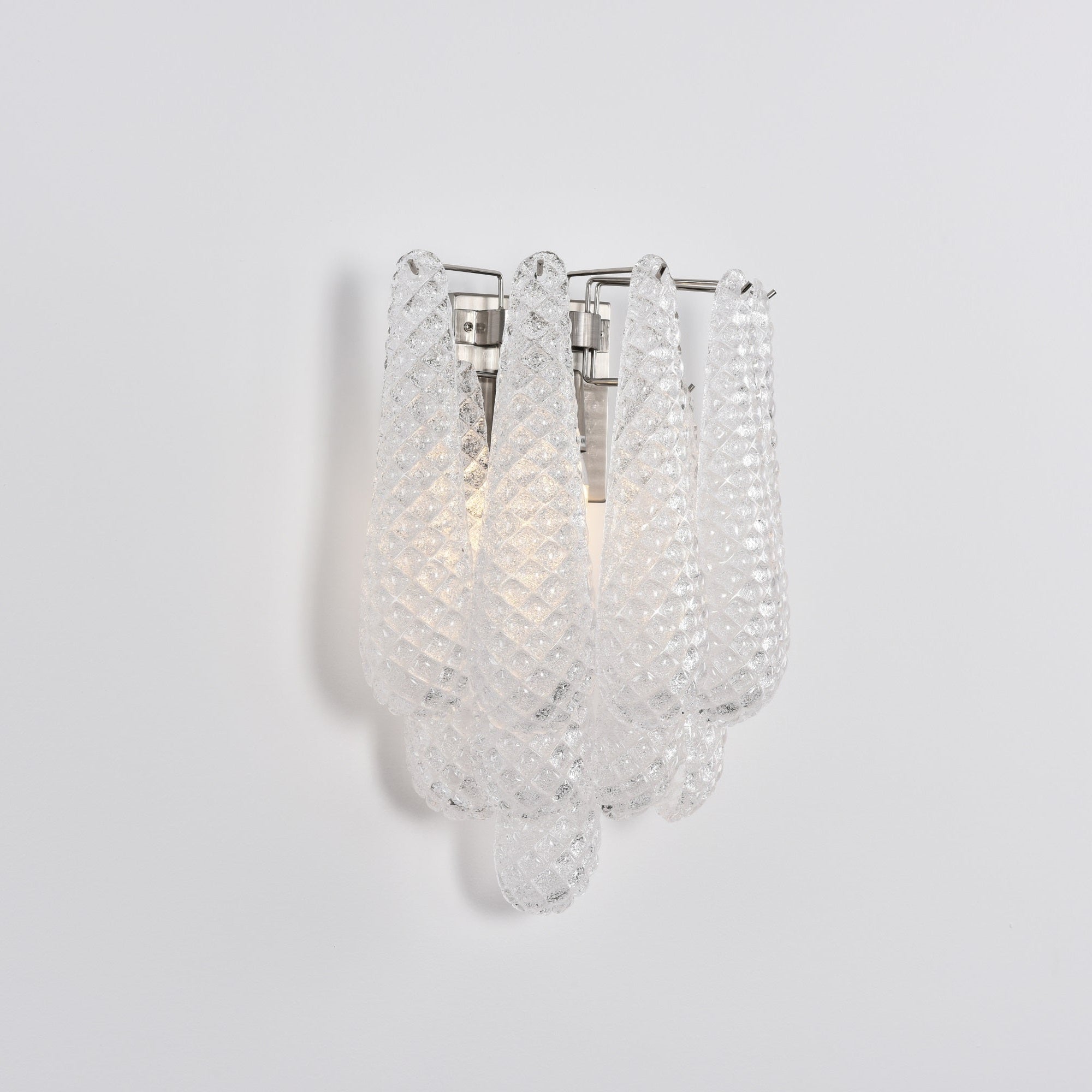 Aurora Wall Lamp Pink Teardrop Glass Floral Artistic - Neutralighting