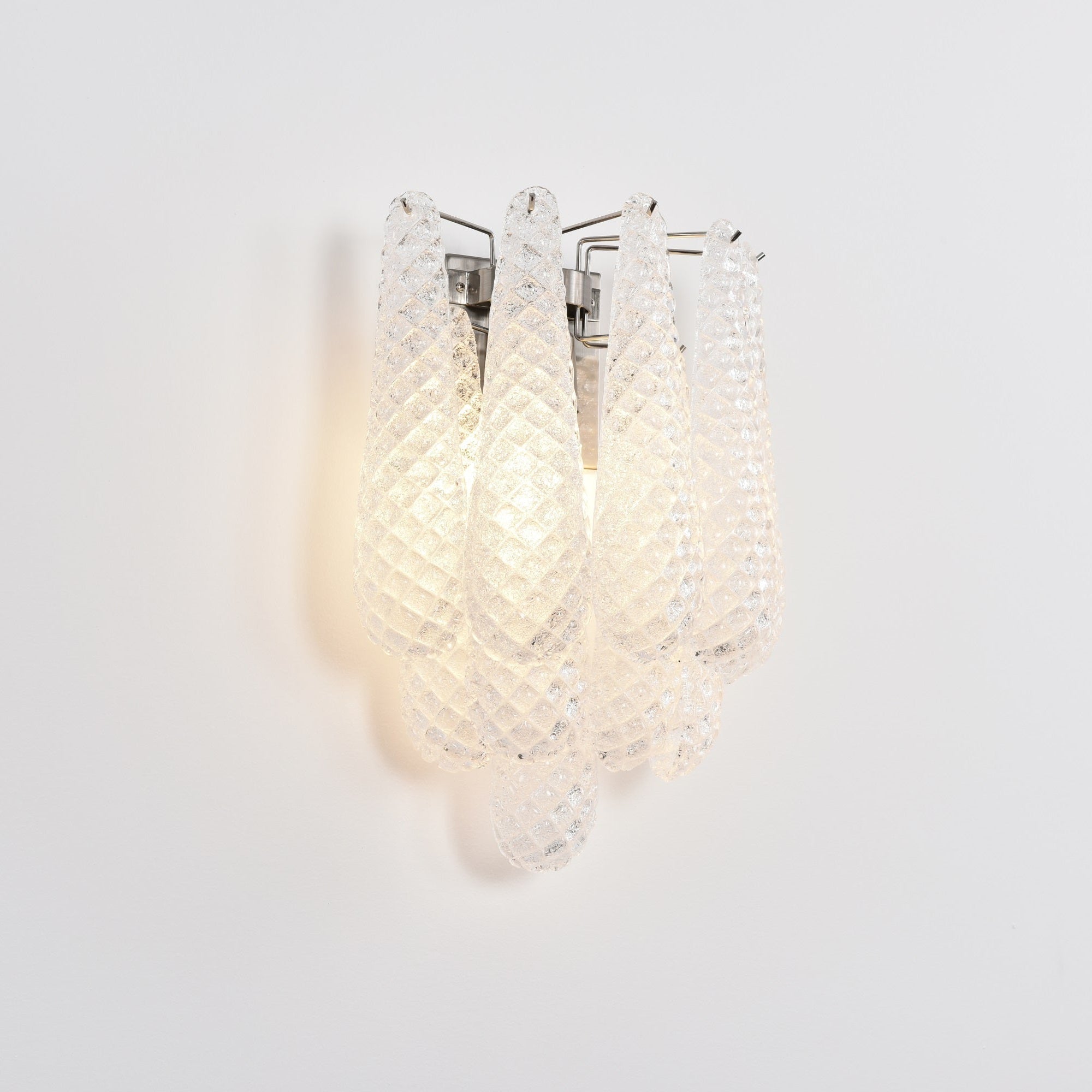 Aurora Wall Lamp Pink Teardrop Glass Floral Artistic - Neutralighting