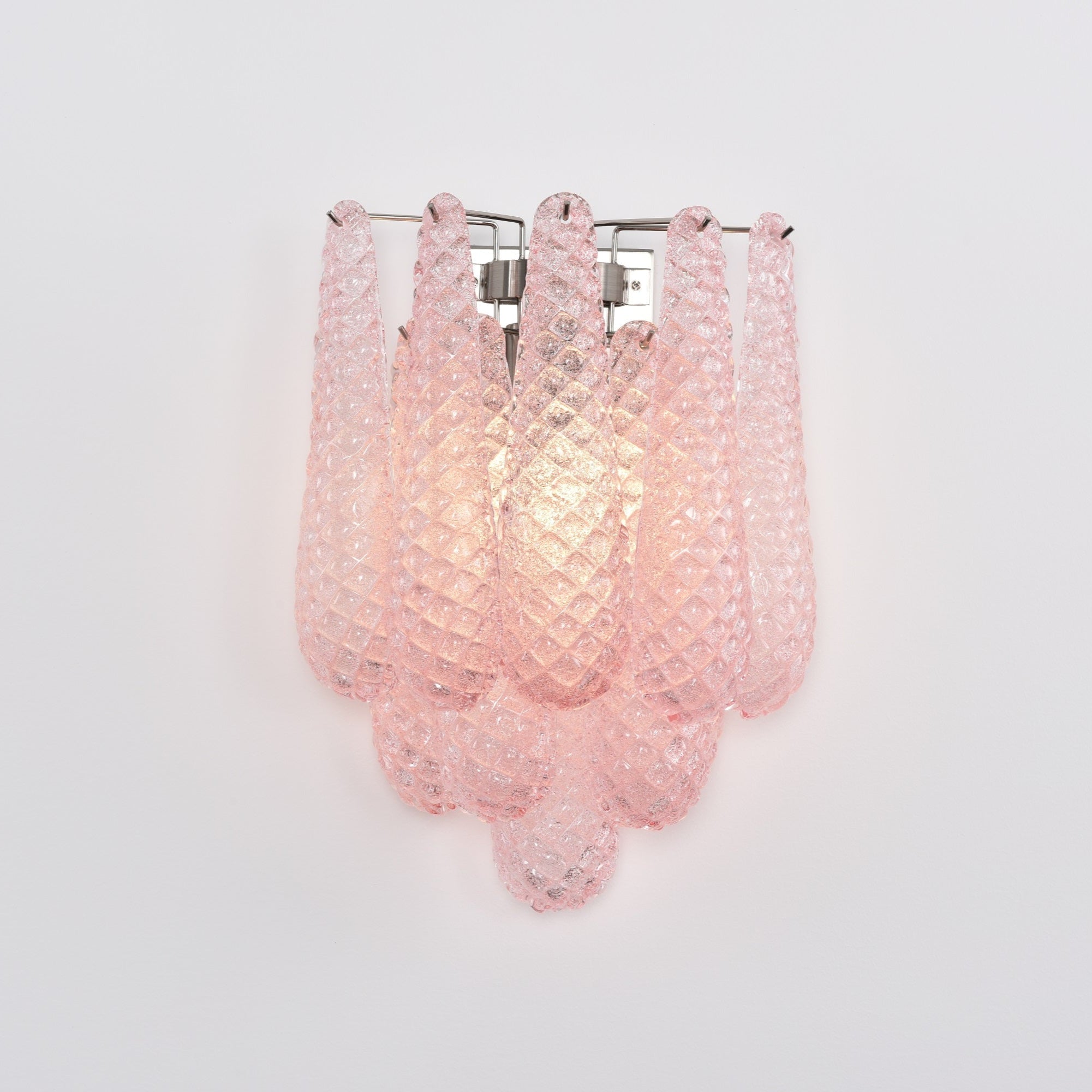 Aurora Wall Lamp Pink Teardrop Glass Floral Artistic - Neutralighting
