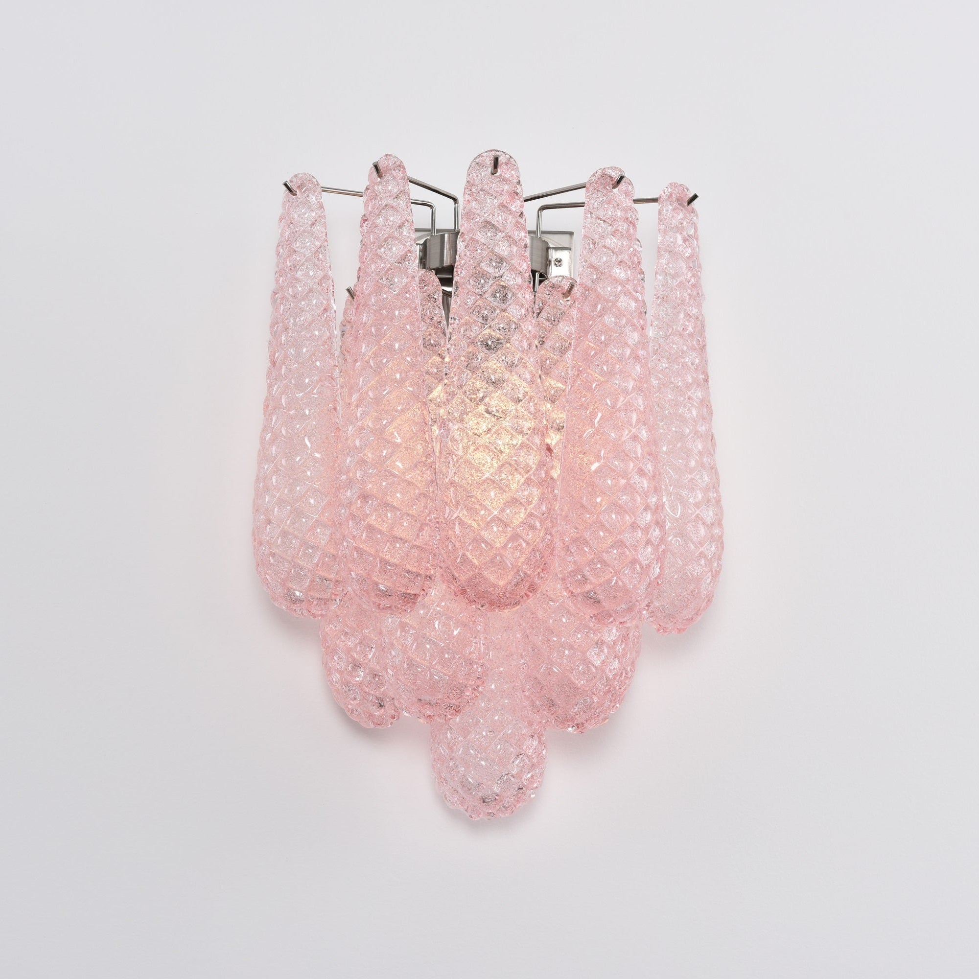 Aurora Wall Lamp Pink Teardrop Glass Floral Artistic - Neutralighting