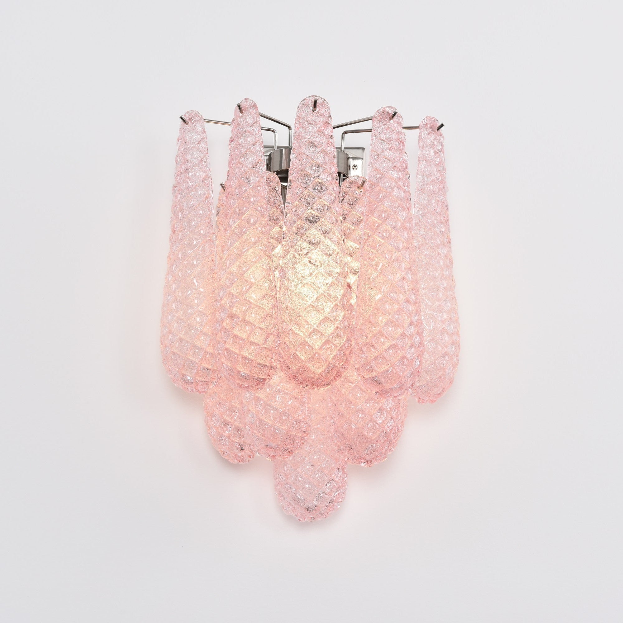 Aurora Wall Lamp Pink Teardrop Glass Floral Artistic - Neutralighting