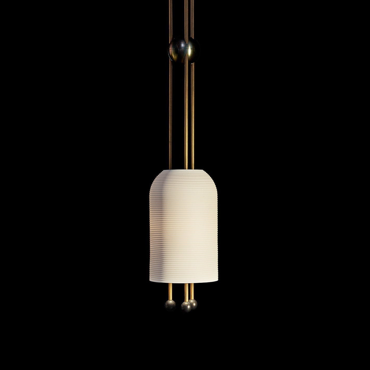 Ucaryra Premium Elegance Metal Glass Lantern Pendant Lamp - Lamp Copper