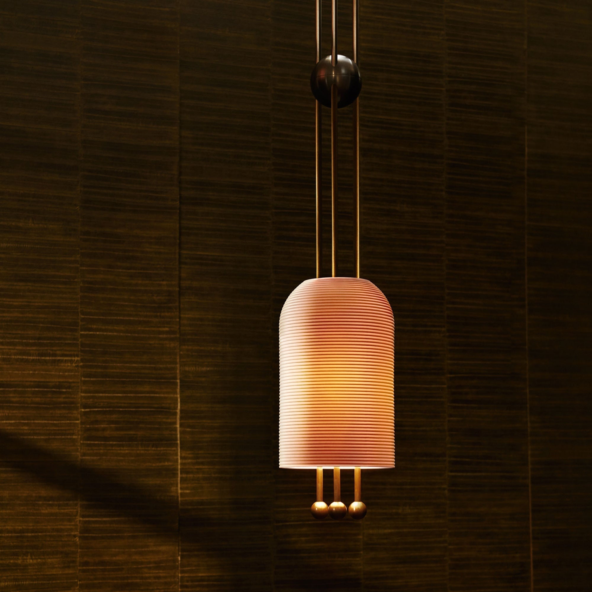Ucaryra Premium Elegance Metal Glass Lantern Pendant Lamp - Lamp Copper