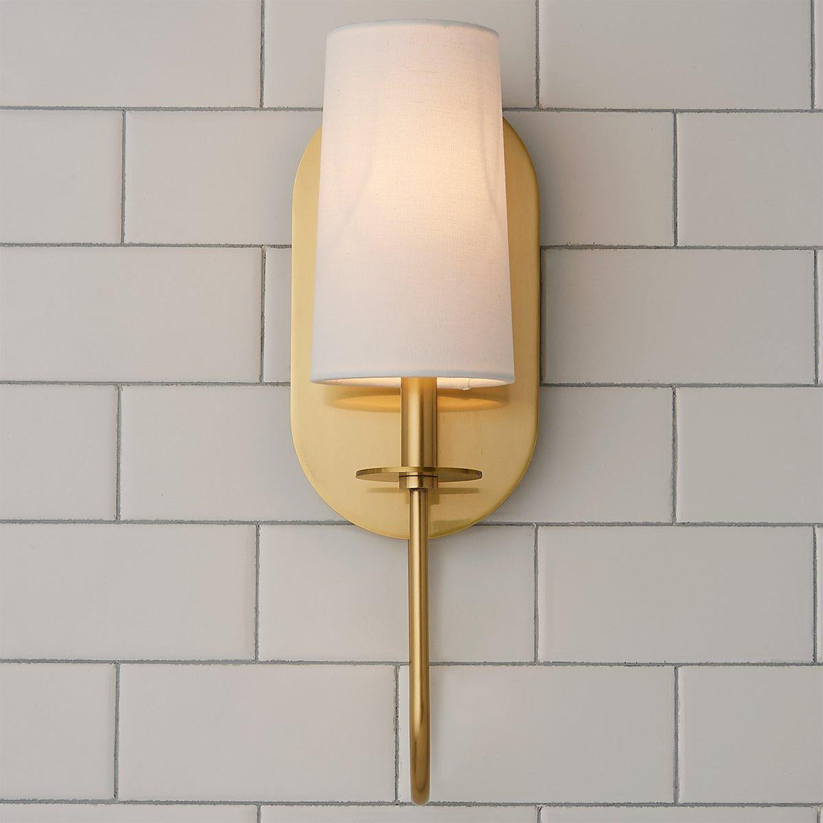 Voloraris Premium Elegance Brass Fabric Wall Lamp - Lamp Copper