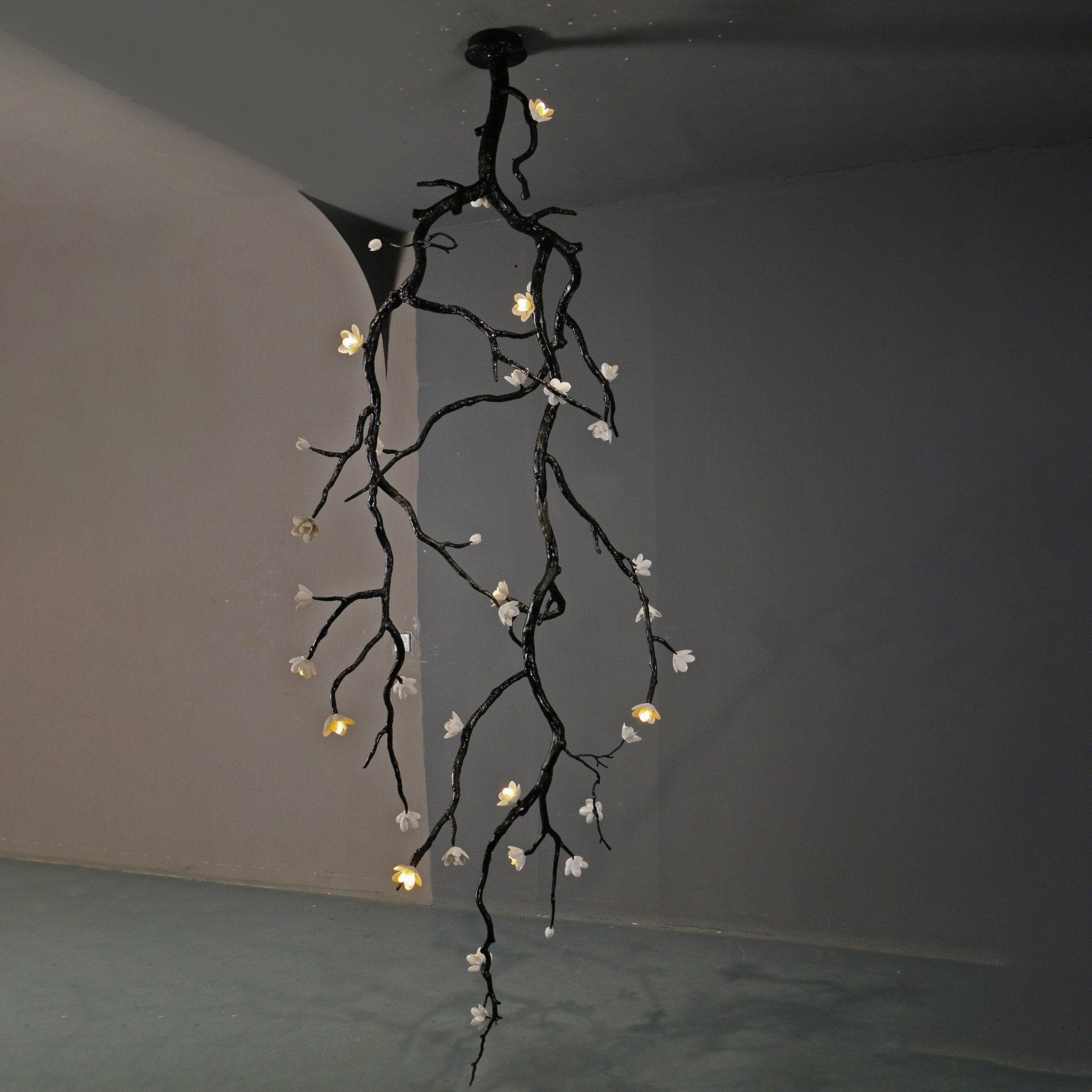 Large Long Branch Flower Chandelier - Blowlighting