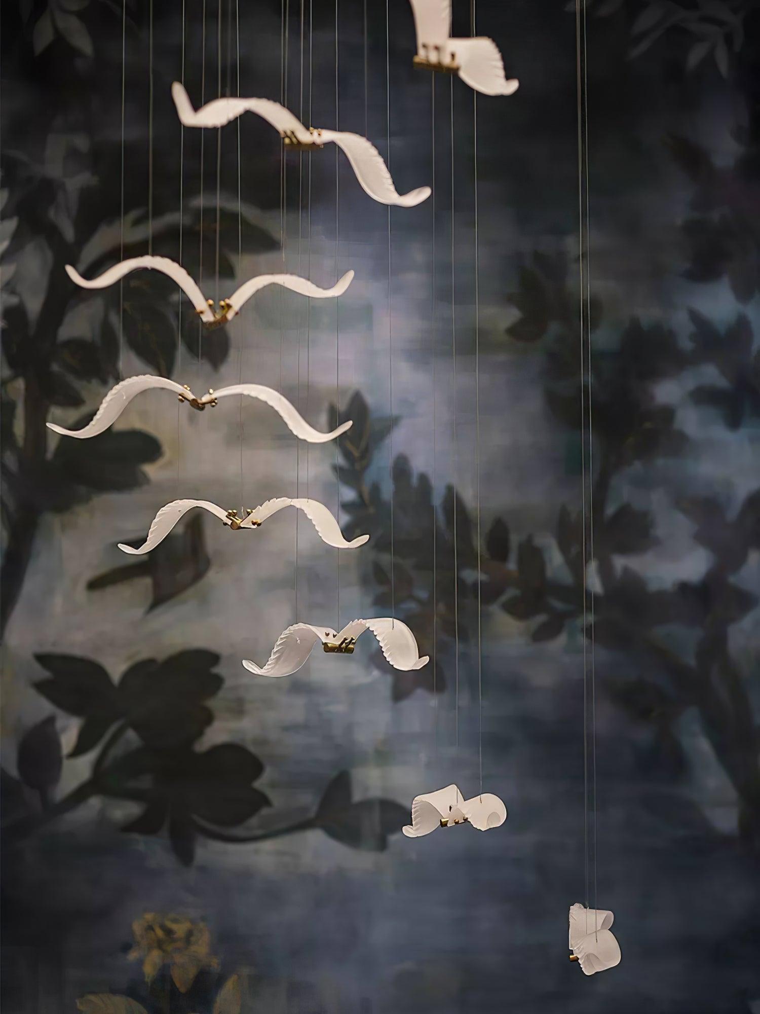 Acariel Luxury Large Seagull Glass Chandelier - Letslighting