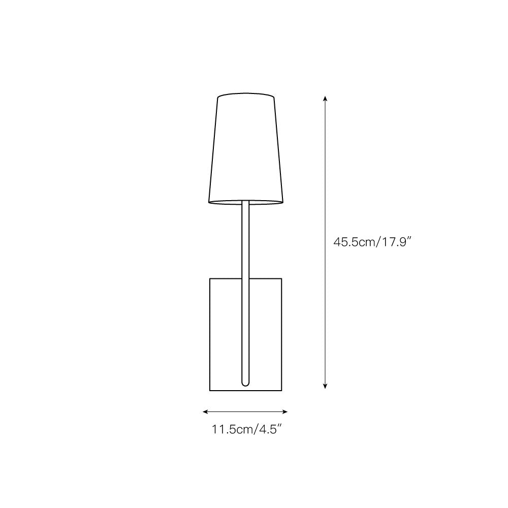 Sytheir Vintage Art Brass Fabric Wall Lamp - Lamp Copper