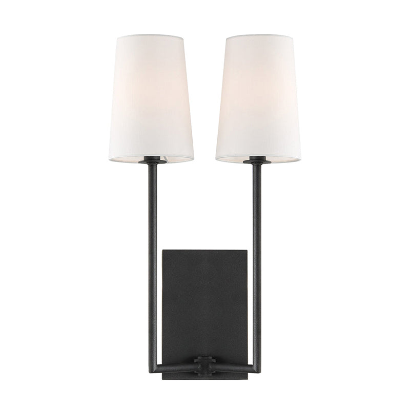 Sytheir Vintage Art Brass Fabric Wall Lamp - Lamp Copper