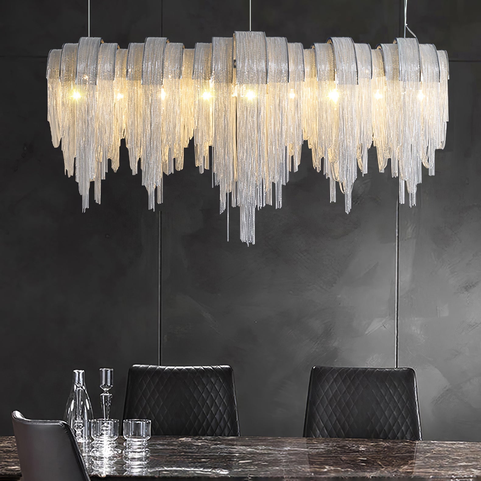 Length Chains Chandelier - Blowlighting