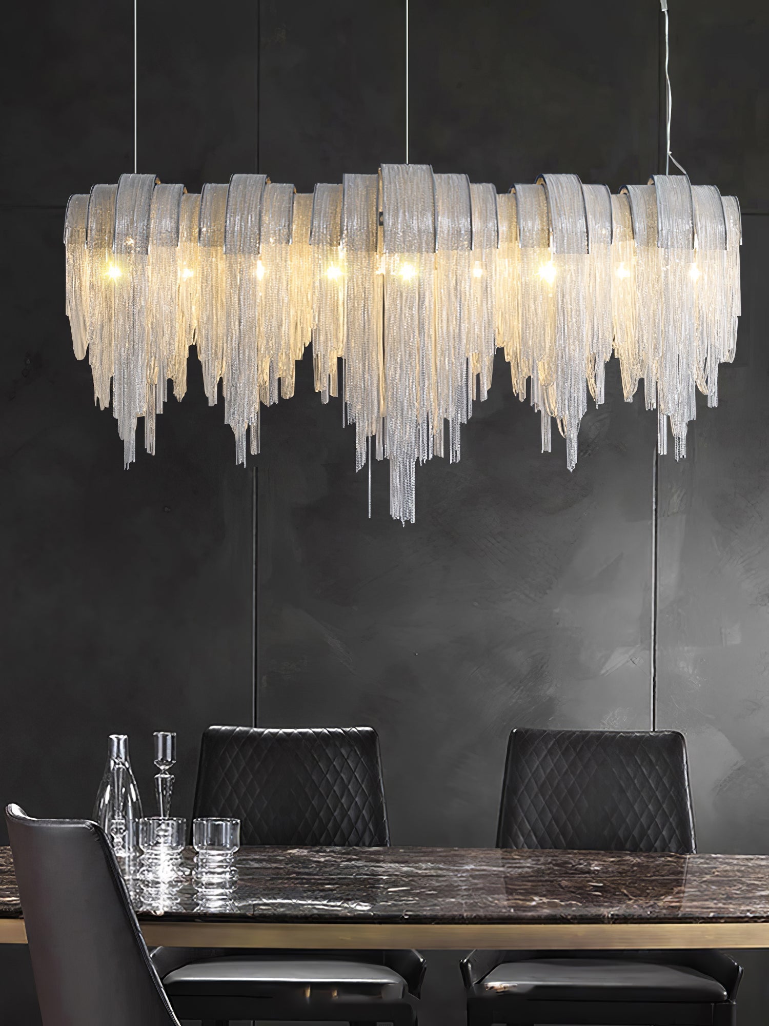 Length Chains Chandelier - Blowlighting