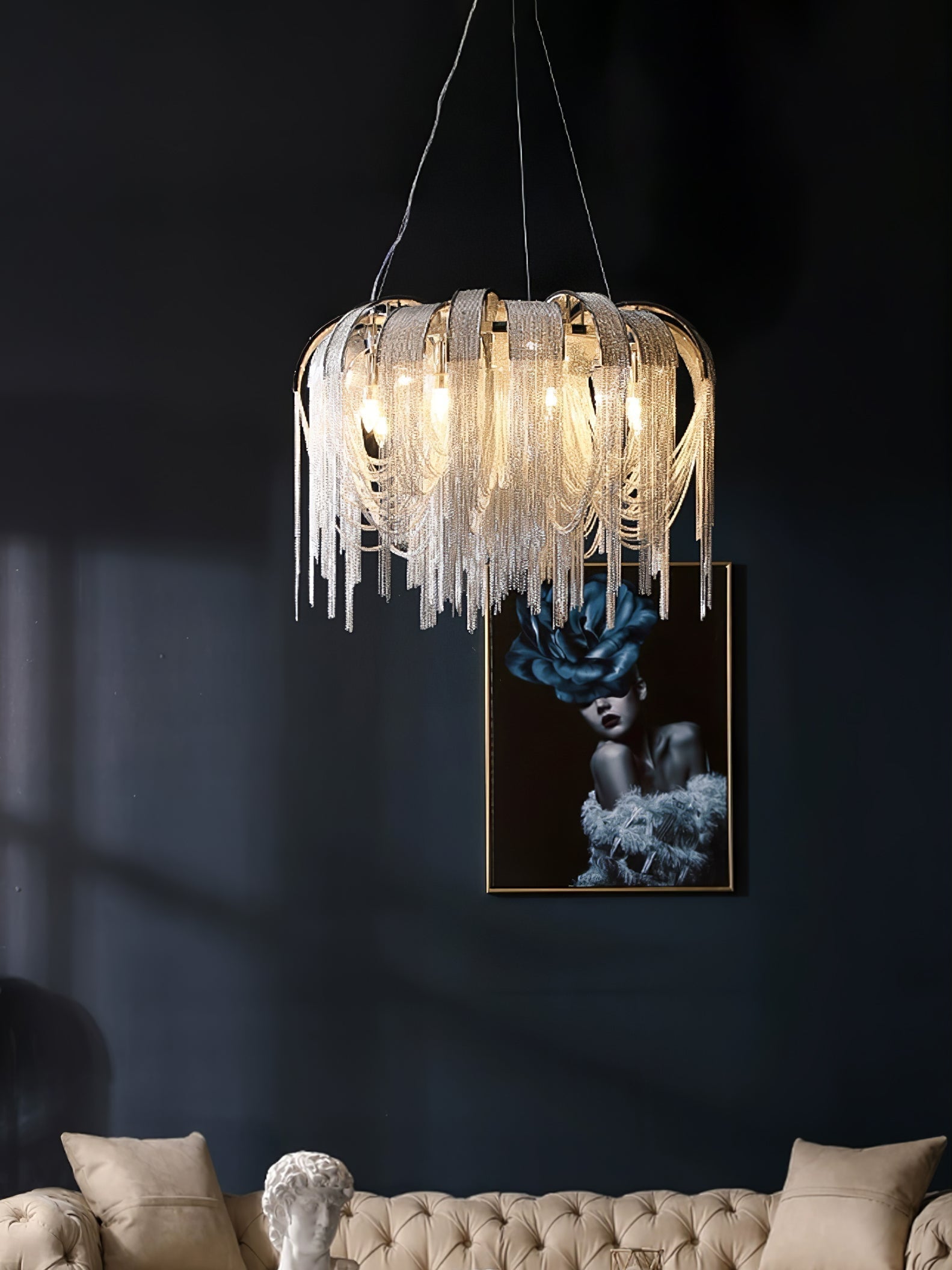 Length Chains Chandelier - Blowlighting