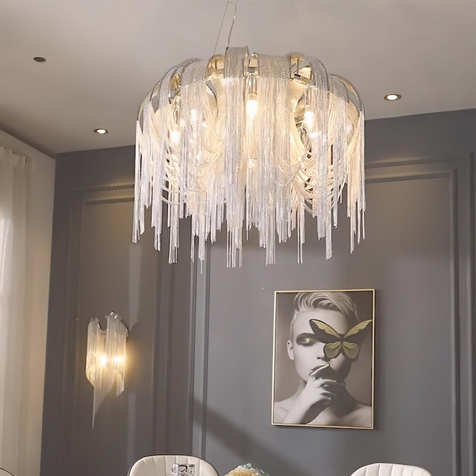 Length Chains Chandelier - Blowlighting